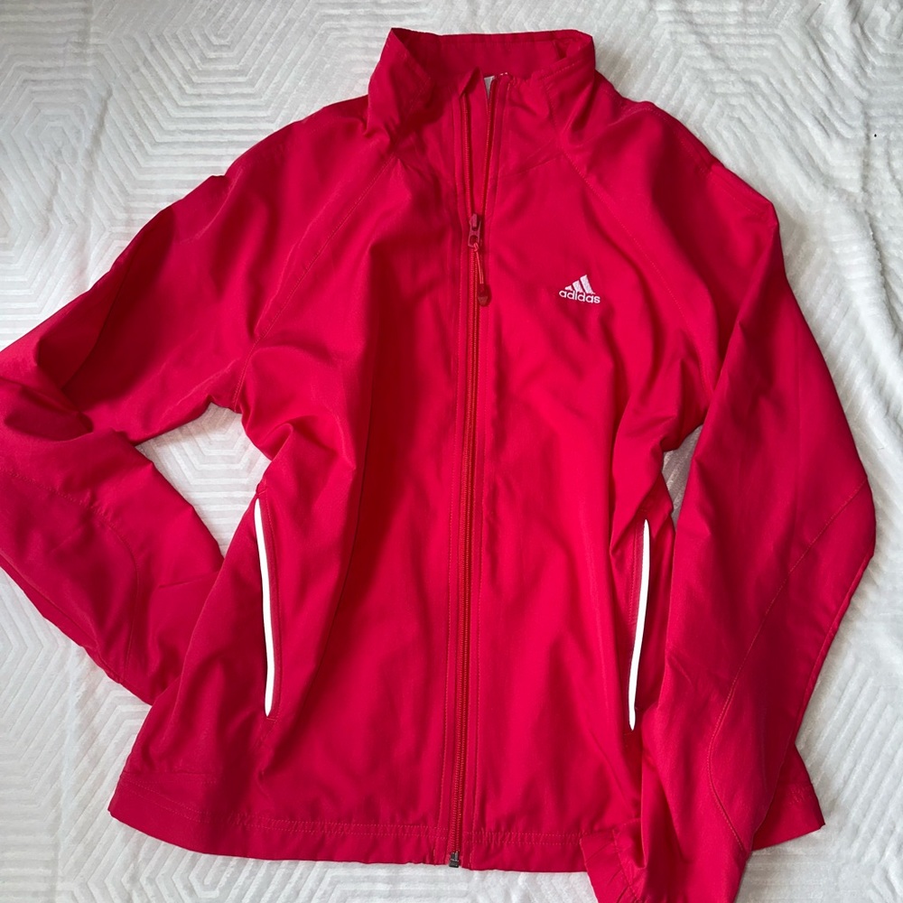 Pink Adidas Windbreaker Jacket Size M